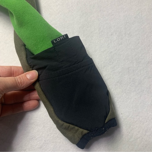 Loki All-Tech hoodie Sweatshirt built in mittens/face cover Marvel Green size 7 - Picture 8 of 12
